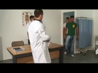 soldier boys orgy party in the medical room